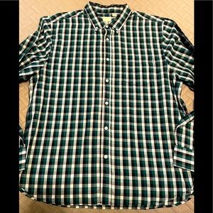 Haggar Checkered Dress Shirt- XL
